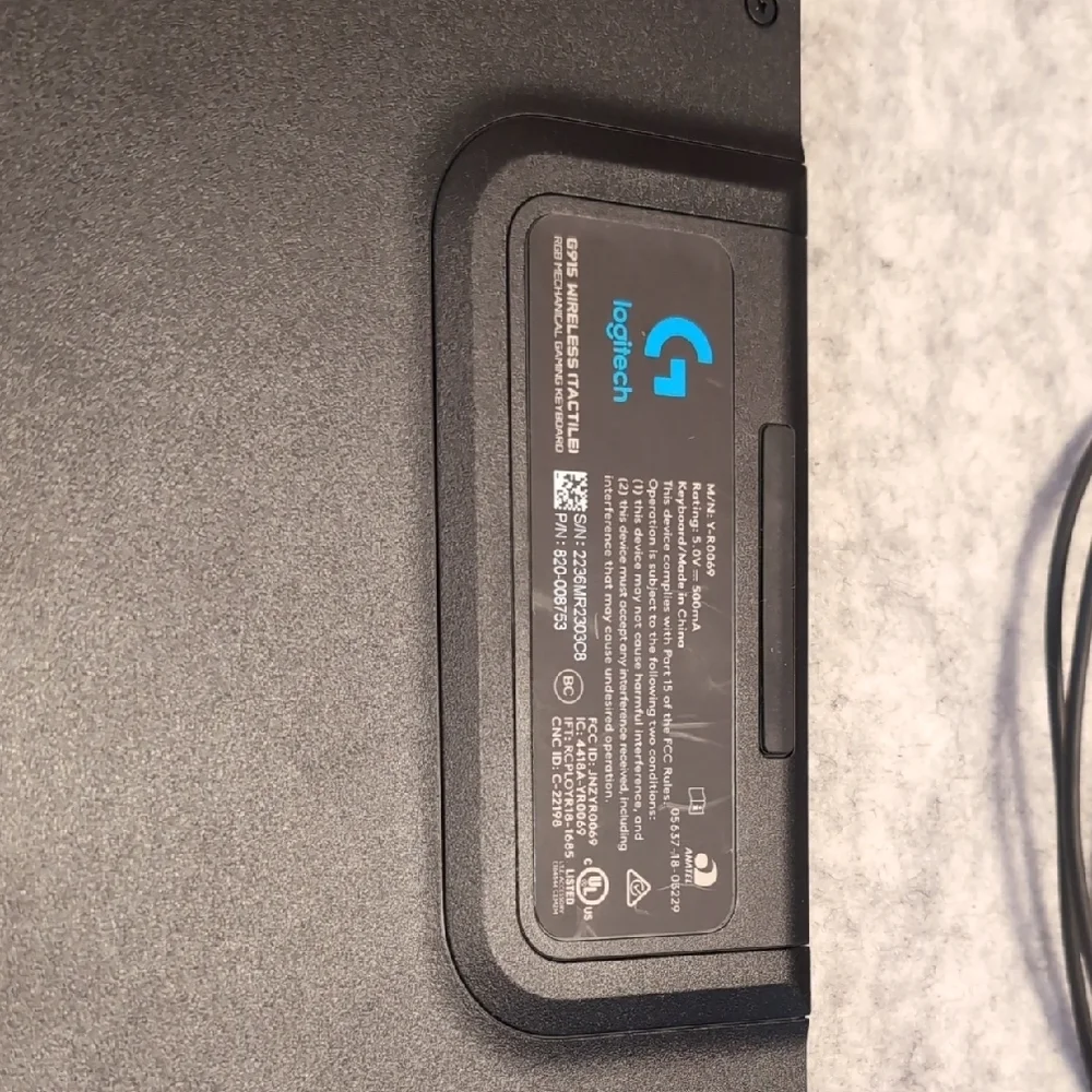 Logitech Black Wireless Keyboard Base